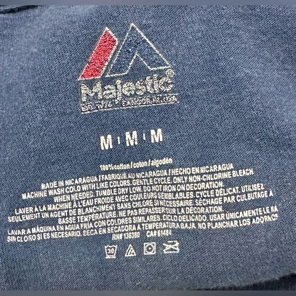 Majestic New York Yankees Didi Gregorius Navy Blue Number 18 Cotton T Shirt - Picture 6 of 9